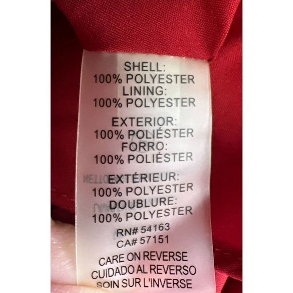 KARL Lagerfeld 125 Vogue Red Rose Floral Print Midi Dress Women’s Size 12 - Picture 4 of 4